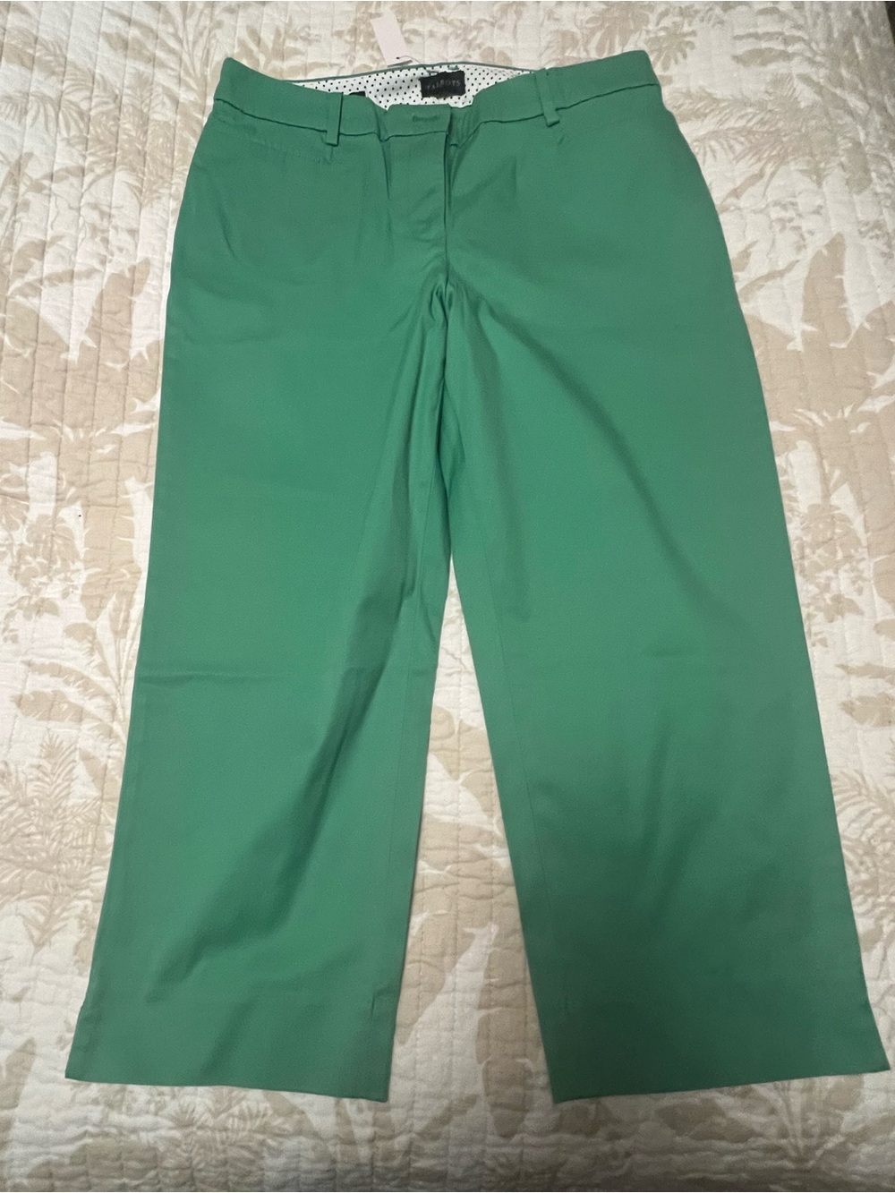 Talbots Emerald Green Slim Leg Skimmers